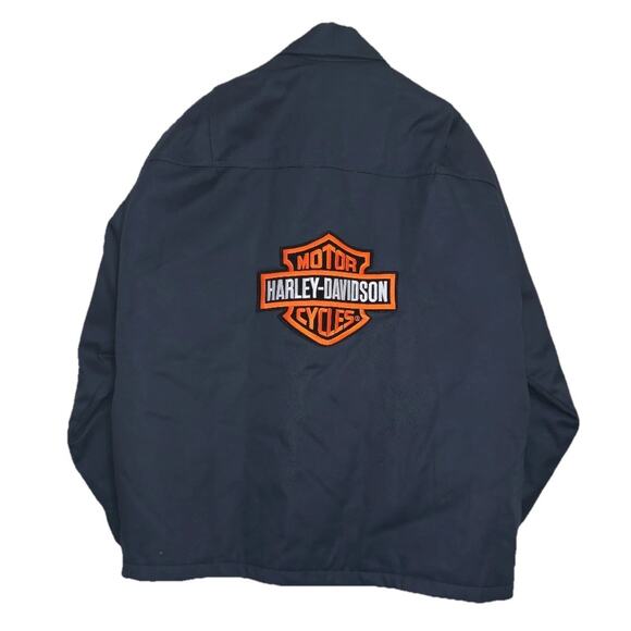 Dickie Black Work Wear Zipper jacket Quilted Harley Davidson XXXL 3XL NWOT - Picture 1 of 7